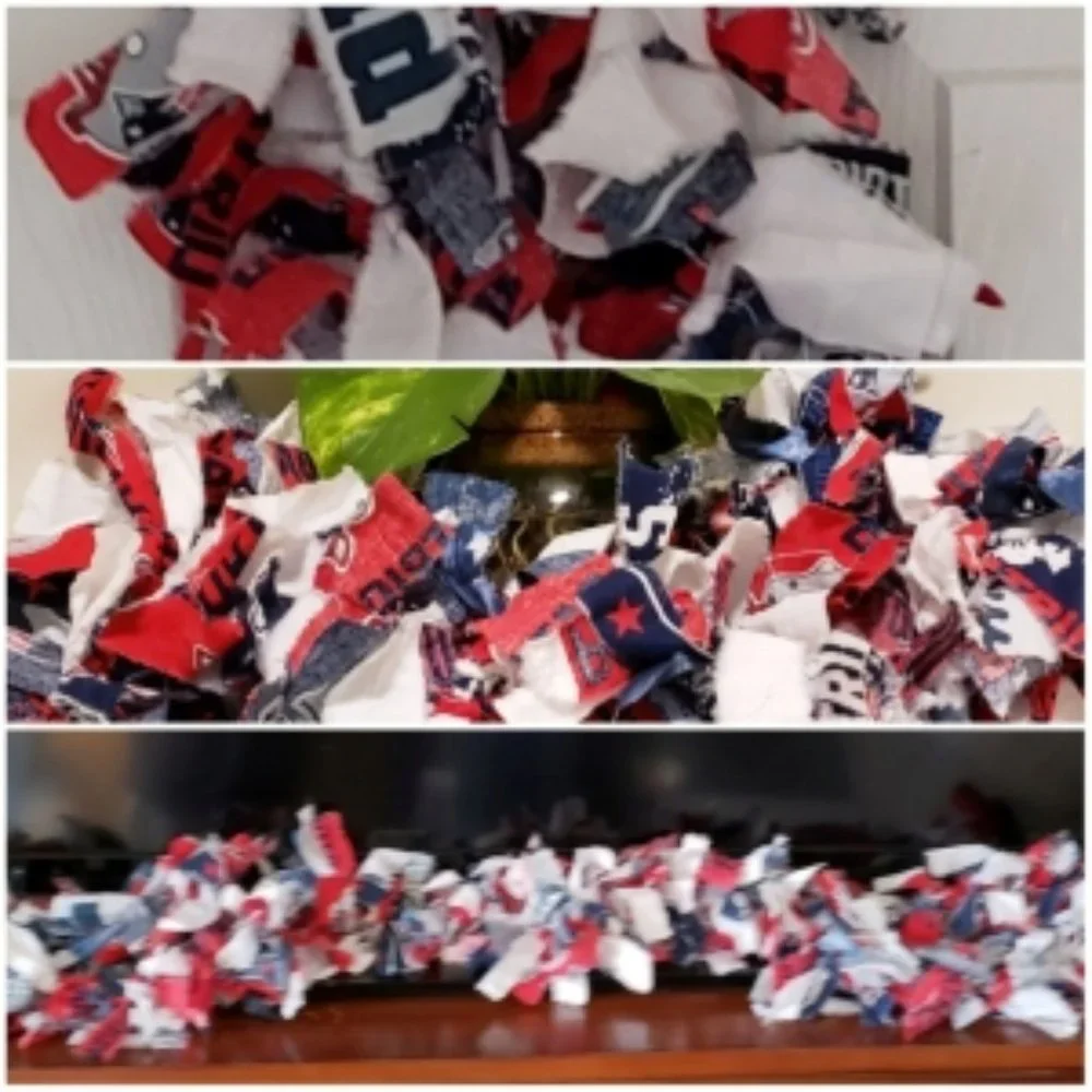 NFL Christmas- Garland -Holiday 8 foot Hand Crafted Multicolored
